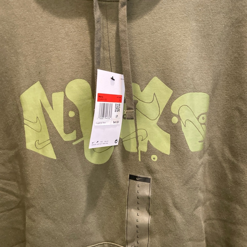 Nike green pullover sweatshirt hoodie